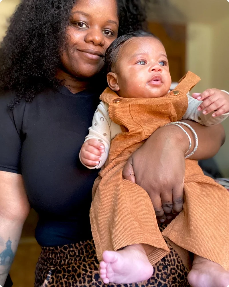 Ayana and her son