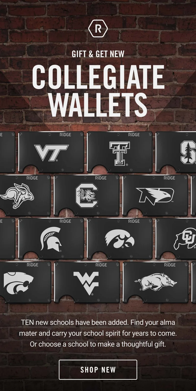 Gift & Get New Collegiate Wallets