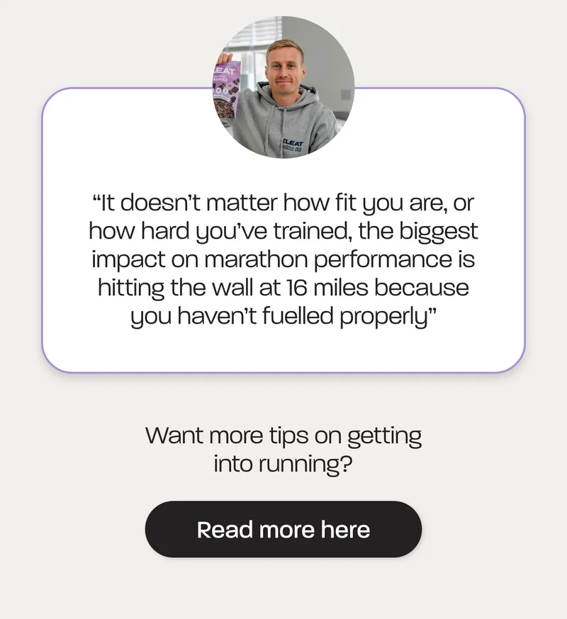 For seasoned runners, Dr James Morehen, sports nutritionist, advises…  “It doesn’t matter how fit you are, or how hard you’ve trained, the biggest impact on marathon performance is hitting the wall at 16 miles because you haven’t fuelled properly” - Dr James Morehen, sports nutritionist
