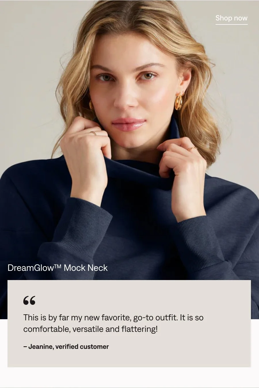 DreamGlow™ Mock Neck