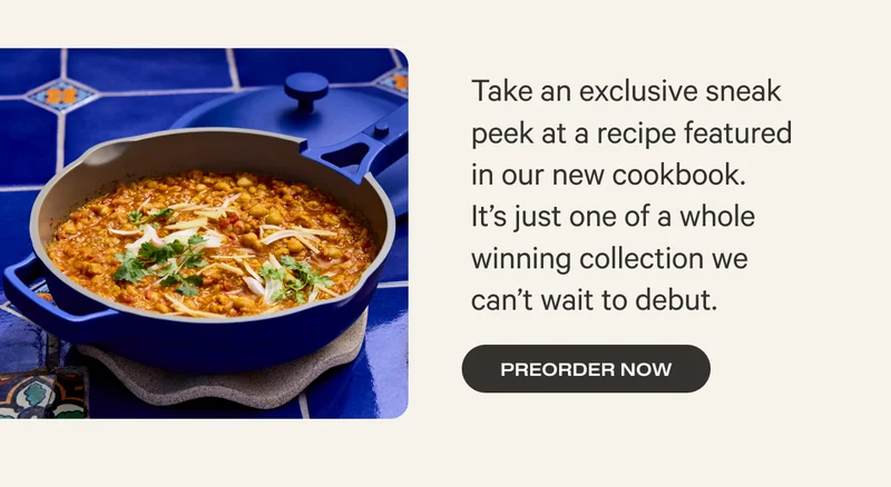 Take an exclusive sneak peek at a recipe featured in our new cookbook.     It’s just one of a whole winning collection we can’t wait to debut.&nbsp;- Preorder now