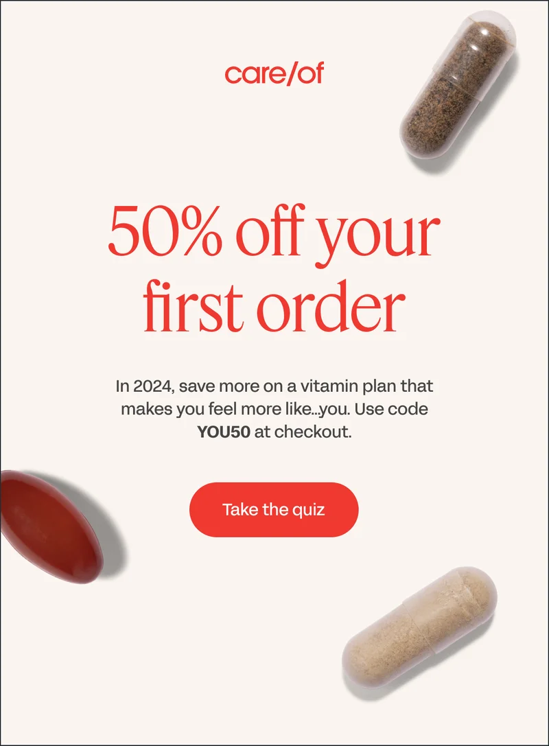 50 percent off your first order