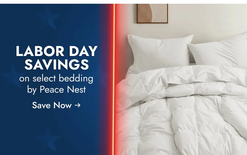Labor Day Savings on select bedding by Peace Nest*