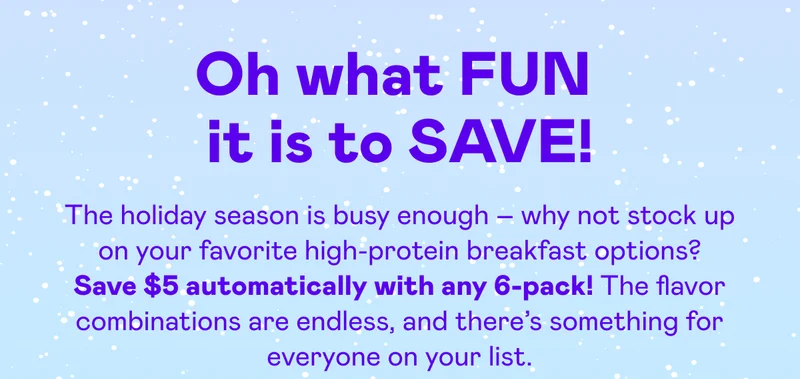 Oh what FUN it is to SAVE!