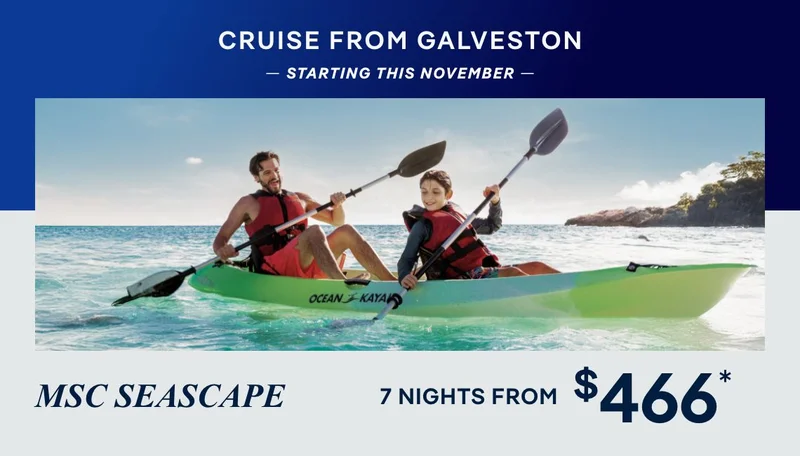 Galveston – 7 Nights – Click to View Cruises & Book Now