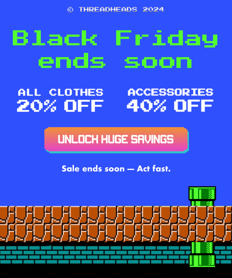 All clothes 20% off, accessories 40% off