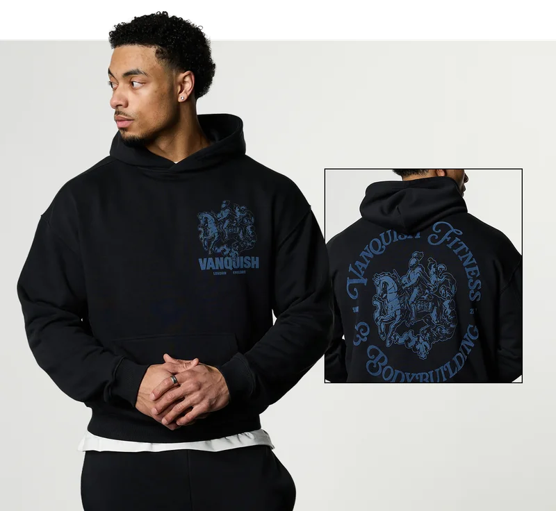 CAMELOT BLACK OVERSIZED HOODIE