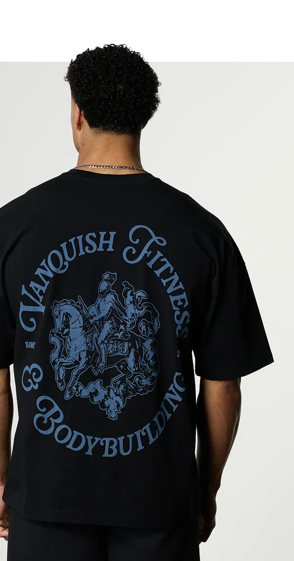 CAMELOT BLACK OVERSIZED T SHIRT
