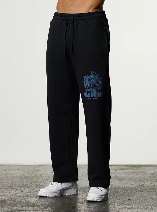 CAMELOT BLACK STRAIGHT LEG SWEATPANTS