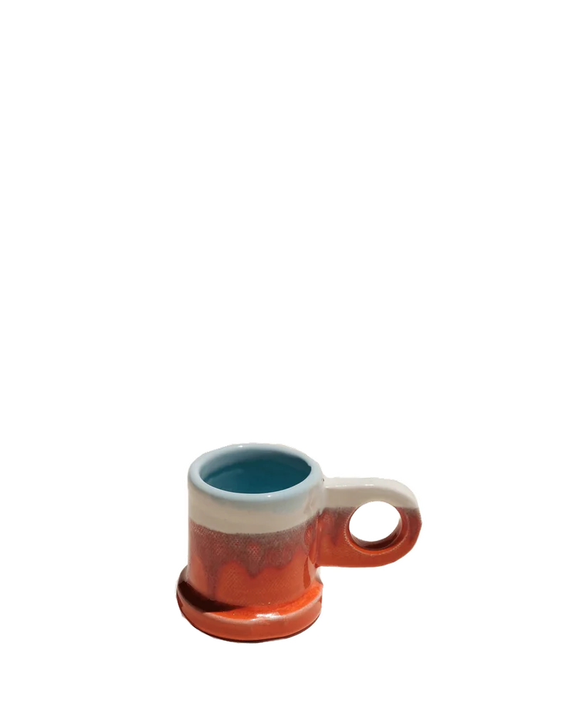 Image of Double Dip Espresso Cup in Sunset by Peter Shire