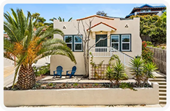 Soak up coastal vibes at a private retreat just steps from the surf in San Diego, California.