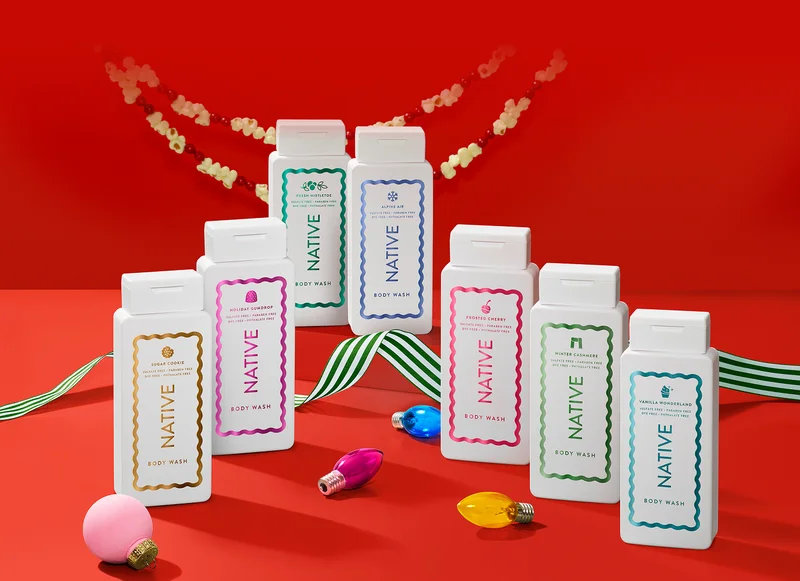 Native Holiday collection body washes