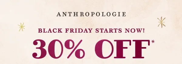 Black Friday 30% off