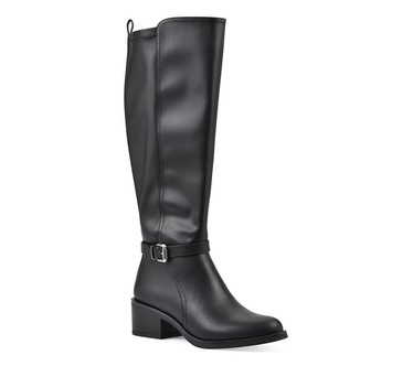 White Mountain Wide Calf Tall Shaft Riding Boot- Custard