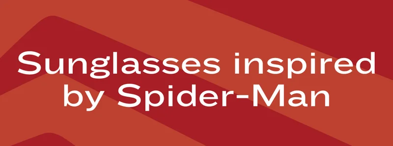 Sunglasses inspired by Spider-Man