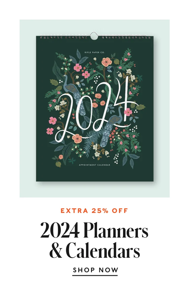 25% Off Planners and Calendars