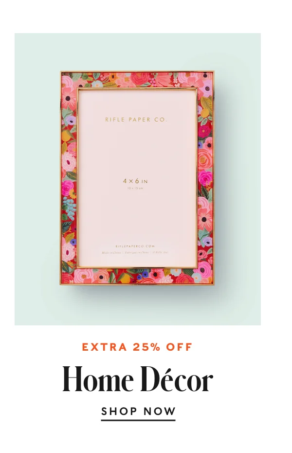 25% Off Home Decor