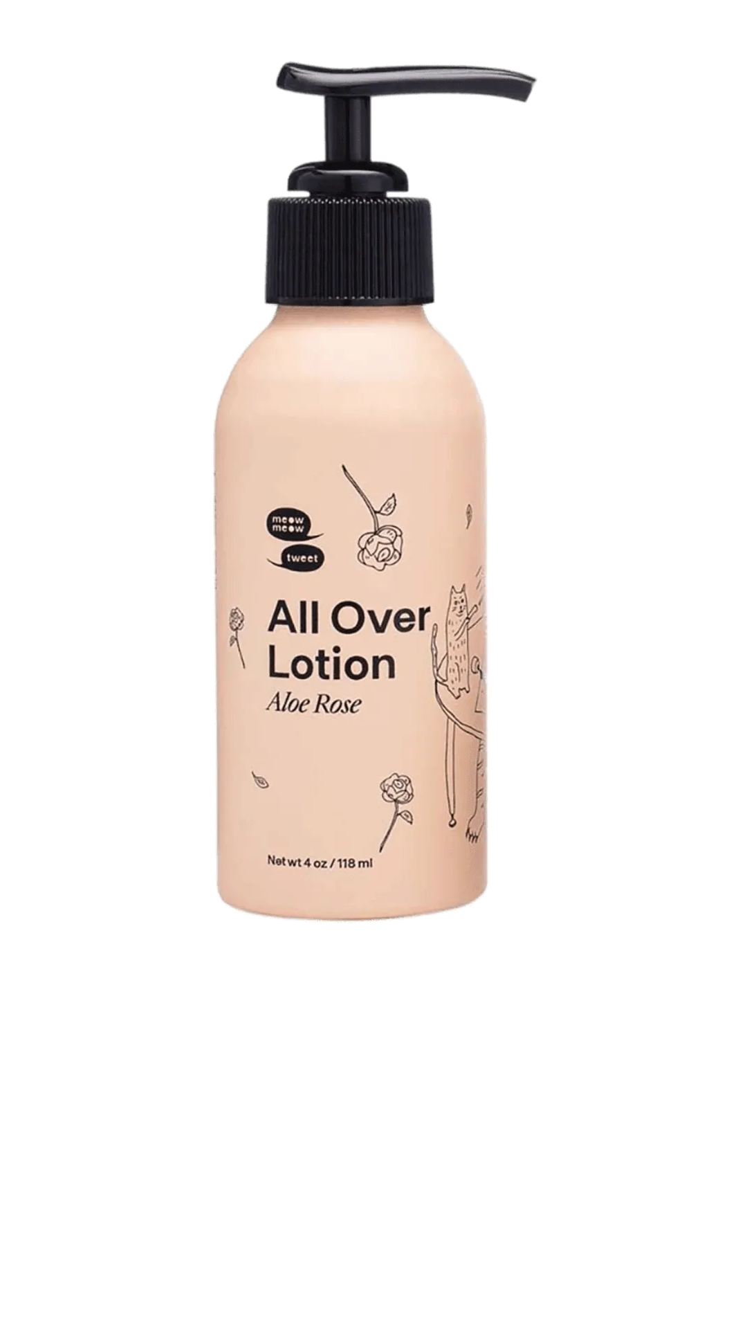 Two small lotions disappear to reveal a bulk size