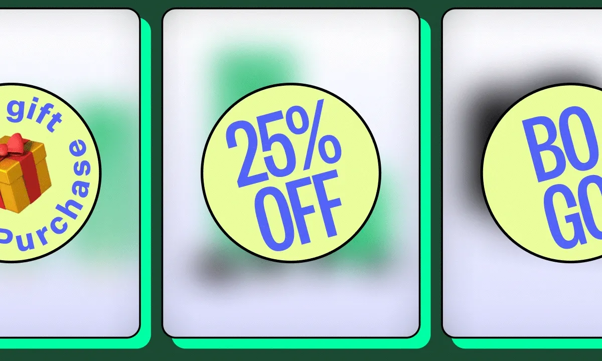 45% off | BOGO | Free Gift with purchase | (Turn images on to see the gif image)