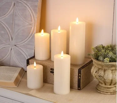 Home Reflections 5-pc Flameless Pillar Candles with Gift Box