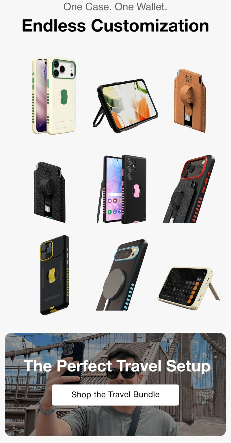 One Case. One Wallet. Endless Customization The Perfect Travel Setup
