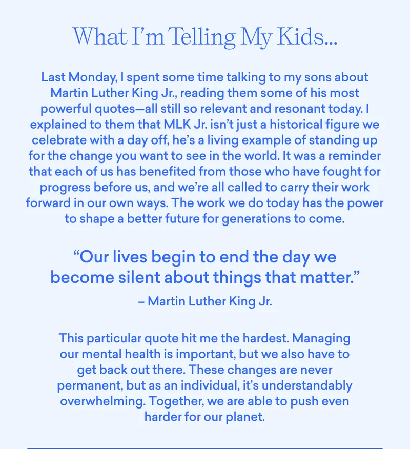 What I'm telling my kids