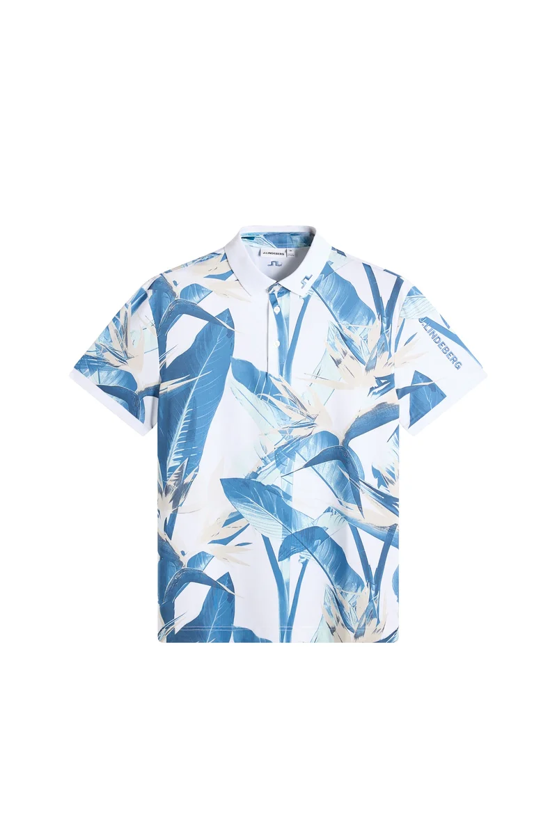 Image of Tour Tech Print Polo / Paradise Skylight M