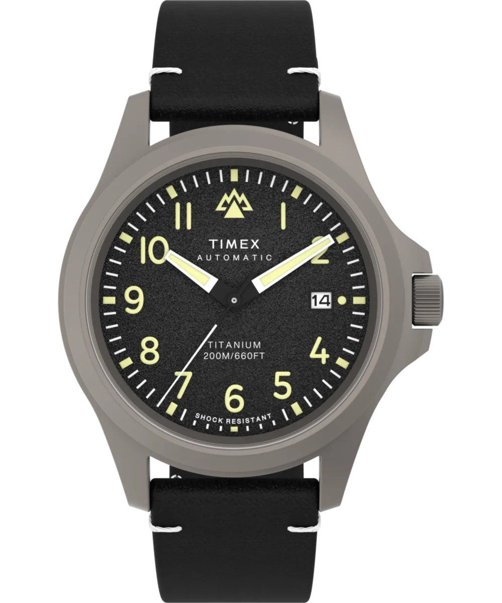 Image of Expedition Titanium Automatic 41mm Eco-Friendly Leather Strap Watch