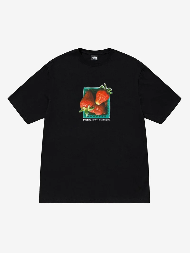 Image of Stussy Berries Tee - Black