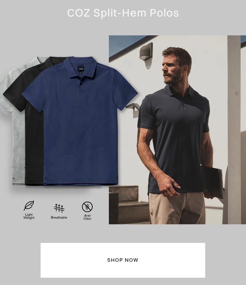 COZ Split-Hem Polos