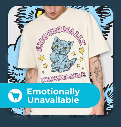 Emotionally Unavailable Cat T-Shirt