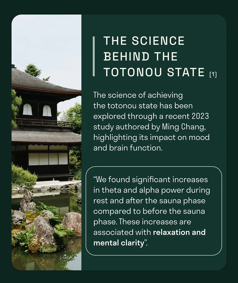 The science of achieving the&nbsp;totonou&nbsp;state has been explored through a recent 2023 study authored by Ming Chang, highlighting its impact on mood and brain function.