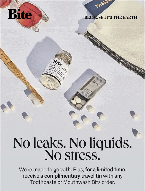 No Leaks. No liquids. No stress.