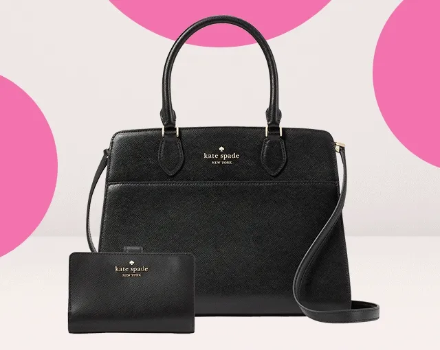 MADISON MEDIUM SATCHEL + MADISON MEDIUM COMPACT BIFOLD WALLET