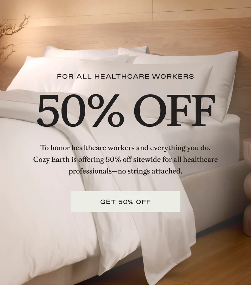 50% Off For Healthcare Workers!