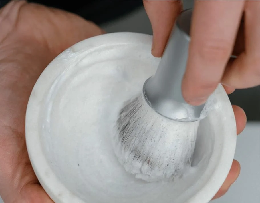 Marble lather bowl
