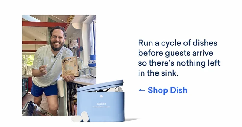 Step 1: Get the dishwasher going!