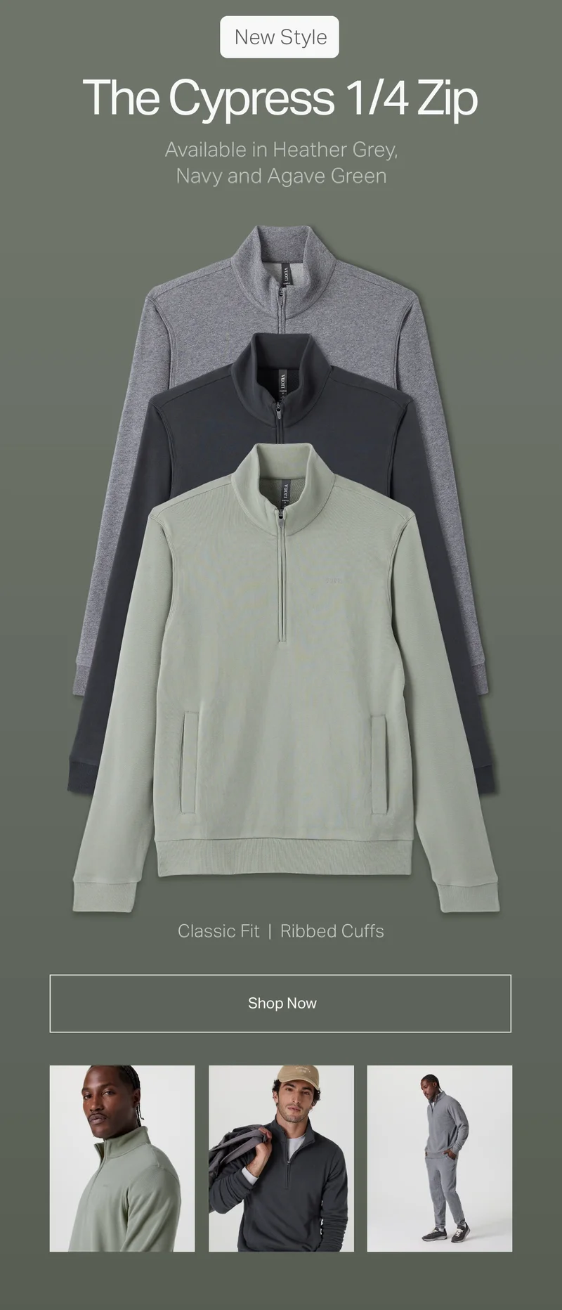 New Style The Cypress 1/4 Zip