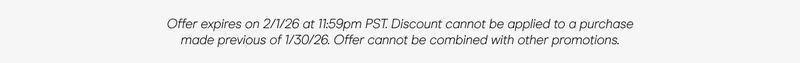 Offer expires 2/1/36