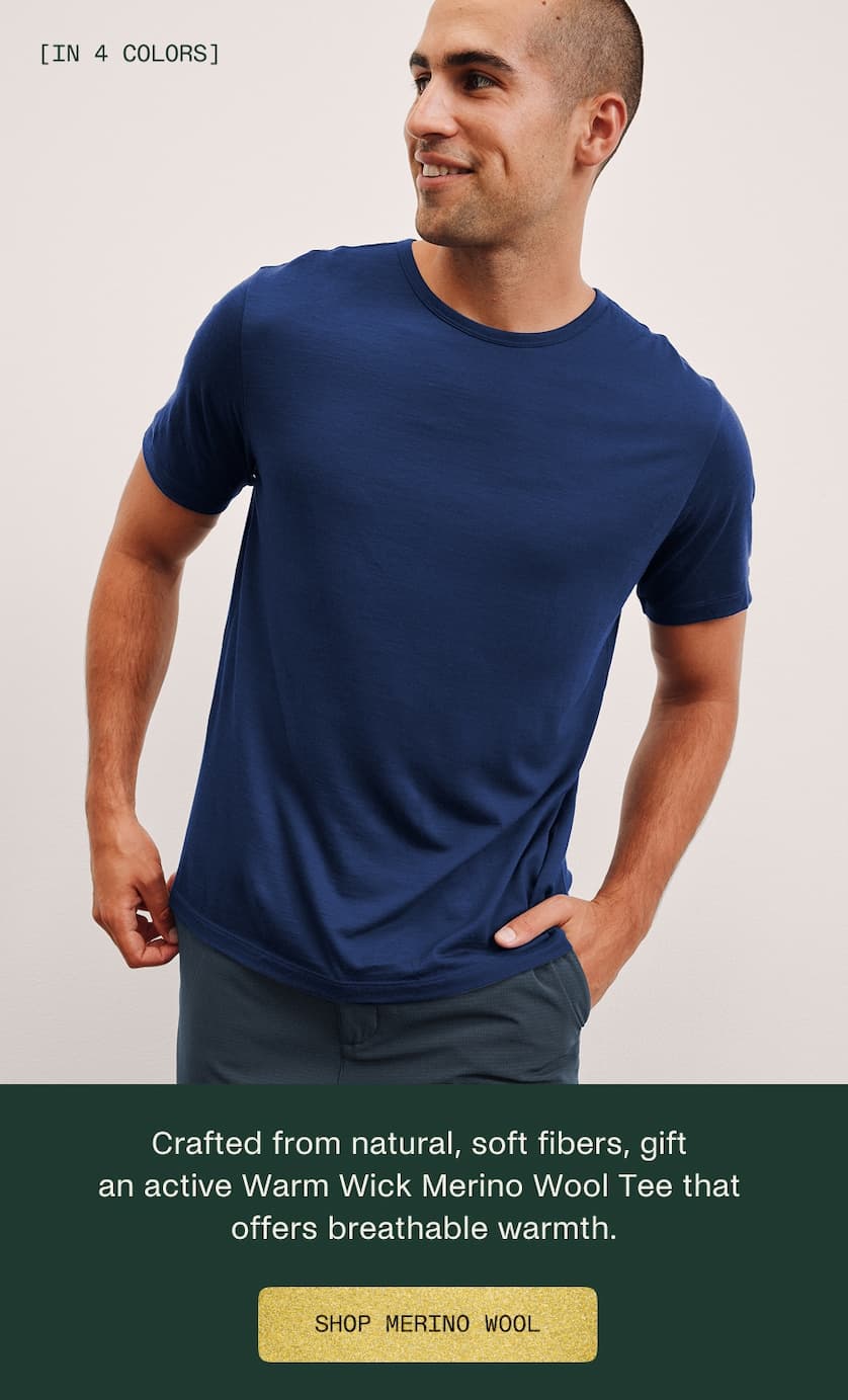 Warm Wick Merino Wool Short Sleeve Crew