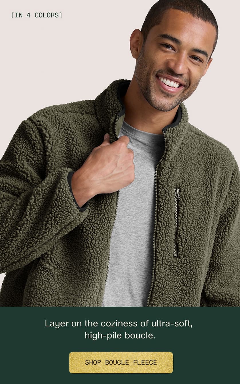 Boucle Fleece Men's Zip Jacket