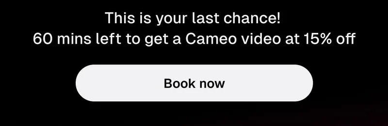 This is your last chance! Book now