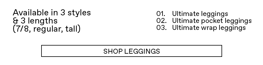 Available in 3 lengths: 7/8, Regular and Tall