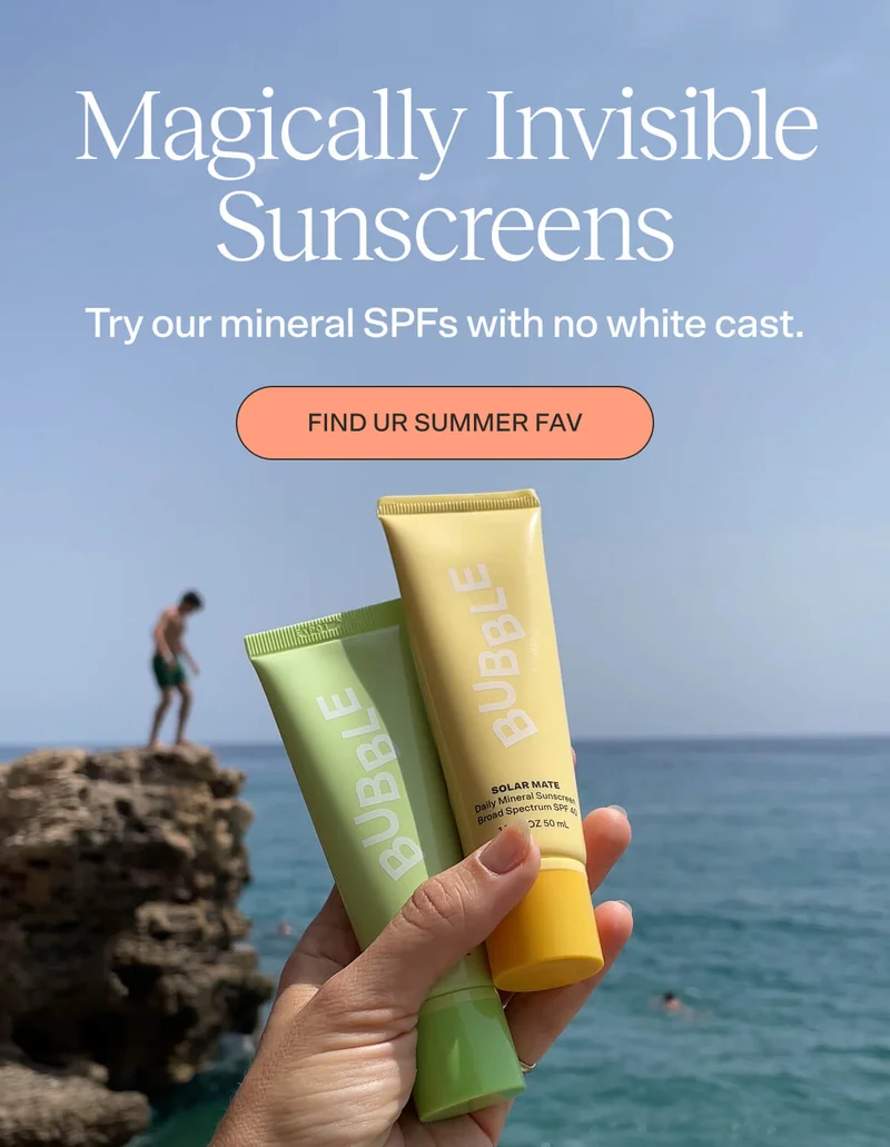 Magically Invisible Sunscreens. Try our mineral SPFs with no white cast.