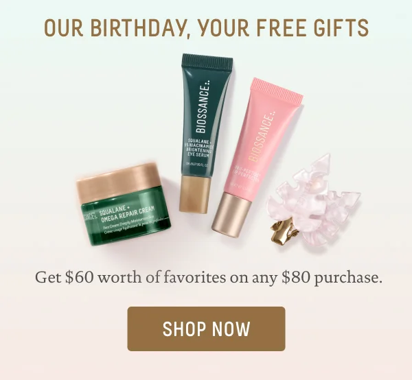 Our birthday, your free gifts