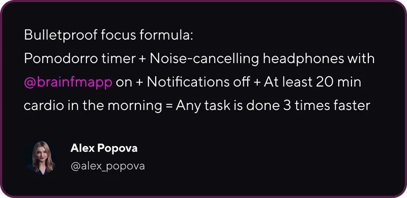 Bullet Proof Focus Formula