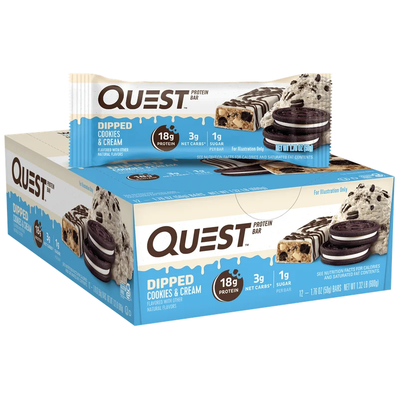 Image of Dipped Cookies & Cream Protein Bars