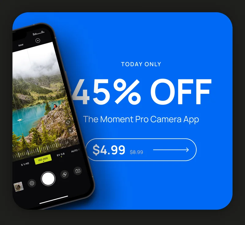 Today Only: 50% off the Moment Pro Camera App