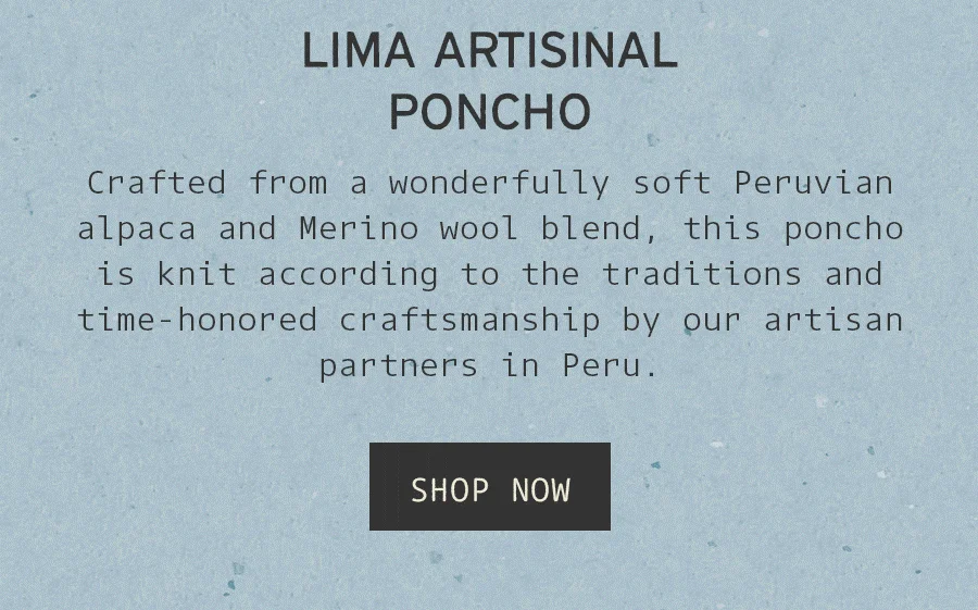 Lima Artisanal Poncho