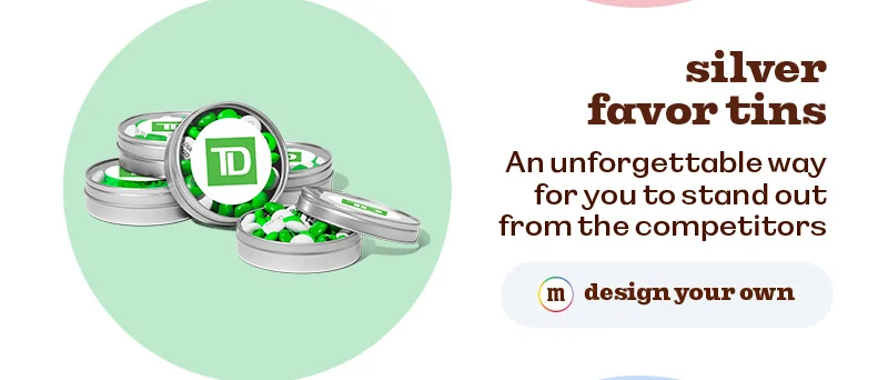 SILVER FAVOR TINS
